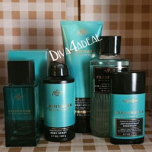 Bath & Body Works FRESHWATER 5PC Men’s Collection Bundle